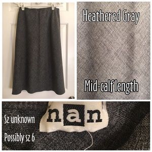 Heather Gray Skirt. Possible sz 6